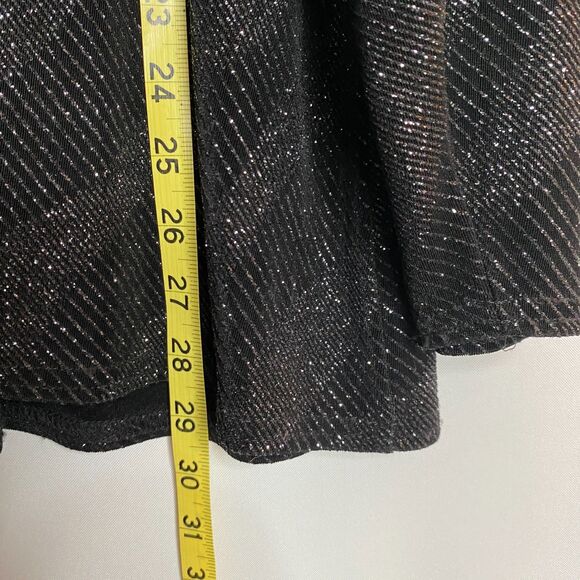 Onyx Nite Black Gorgeous Holiday Cruise Jacket Beautiful Sparkles Long Lines 2X - Picture 10 of 13